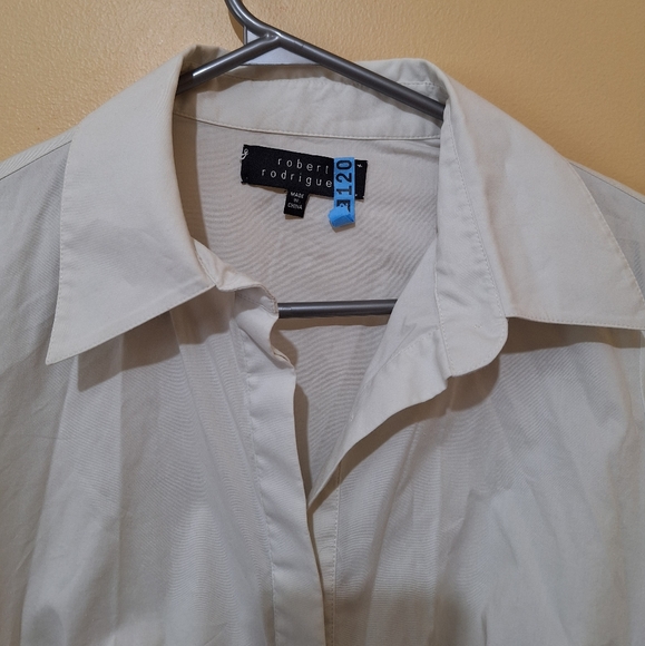 Robert Rodriguez Off White Long Sleeve Top - Picture 8 of 8